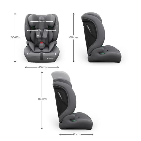 Автокрісло Kinderkraft Comfort Up 2 Plus i-Size сірий (KCCOUP02GRYPL00)