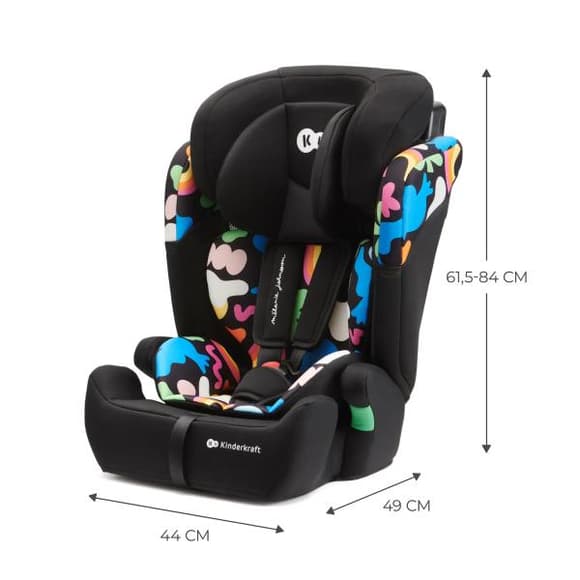 Автокресло Kinderkraft Comfort Up i-Size черный с рисунком (KCCOUP02HAP0000)