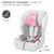 Автокресло Kinderkraft Comfort Up i-Size серо- розовый (KCCOUP02PNK0000)