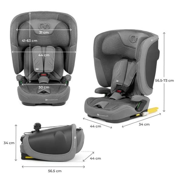 Автокресло Kinderkraft Fix2Go i-Size Grey (KCFI2GO0GRY0000)