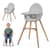 Стульчик для кормления 2 в 1 Kinderkraft Fini 2 серый (KHFINI02GRY0000)