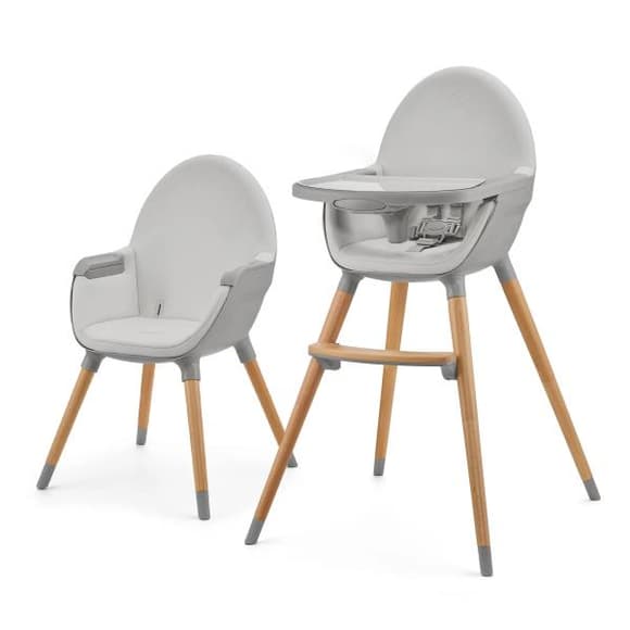 Стульчик для кормления 2 в 1 Kinderkraft Fini 2 серый (KHFINI02GRY0000)