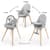 Стульчик для кормления 2 в 1 Kinderkraft Fini Up Grey (KHFINIUPGRY0000)