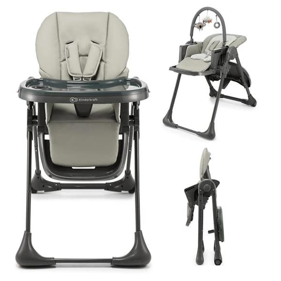Стульчик для кормления Kinderkraft Tummie серый (KHTUMM00GRY0000)