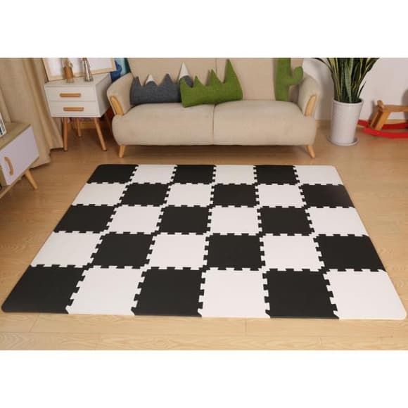 Развивающий коврик-пазл Kinderkraft Luno Black 30 эл. (KKMLUNOBLK0000)