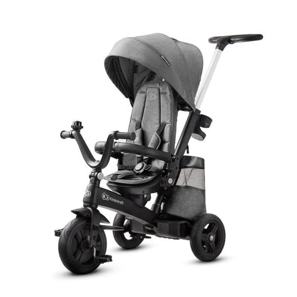 Трехколесный велосипед Kinderkraft Easytwist серый (KKRETWIGRY0000)