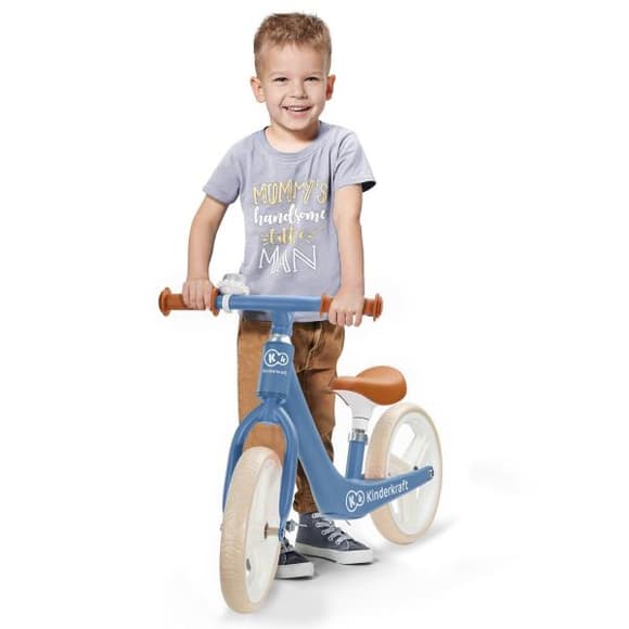 Беговел Kinderkraft Fly Plus 12" голубой (KKRFLPLBLU0000)