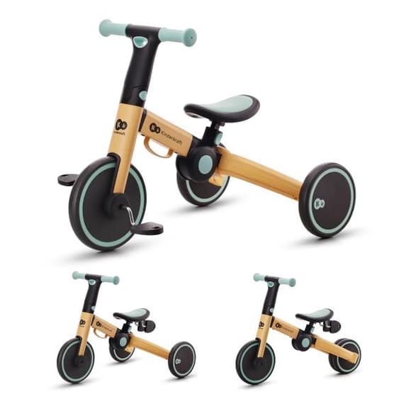 Трехколесный велосипед Kinderkraft 4TRIKE 3 в 1 желтый, голубой (KR4TRI22BLU0000)