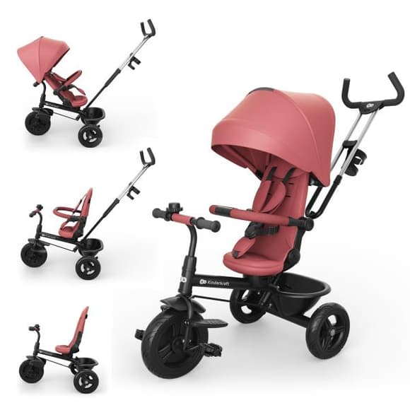 Трехколесный велосипед Kinderkraft Aston 2 Plus Pink (KRASTO02PNKPL00)
