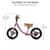 Беговел Kinderkraft Space 12" темно-розовый (KRSPAC23PNK0000)