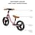 Беговел Kinderkraft Space 12" темно-розовый (KRSPAC23PNK0000)