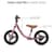 Беговел Kinderkraft Space 12" темно-розовый (KRSPAC23PNK0000)