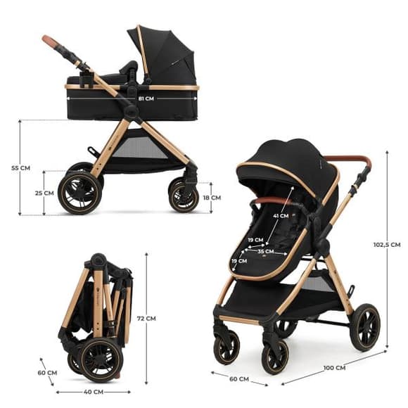 Універсальна коляска 2 в 1 Kinderkraft Esme Black (KSESME00BLK2000)