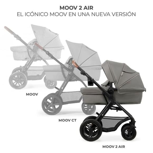 Універсальна коляска 3 в 1 Kinderkraft Moov 2 Air Light Gray (KSMOOV02LGR3000)