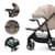 Прогулянкова коляска Kinderkraft Trig 3 Tray Beige (KSTRIG03BEG000T)