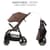 Прогулянкова коляска Kinderkraft Trig 3 Коричневий (KSTRIG03BRW0000)