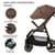 Прогулянкова коляска Kinderkraft Trig 3 Коричневий (KSTRIG03BRW0000)