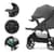 Прогулянкова коляска Kinderkraft Trig 3 Tray Grey (KSTRIG03GRY000T)