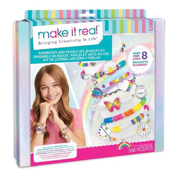 Набор для создания шарм-браслетов Make it Real Цветная жемчужина 598 эл. (MR1729)