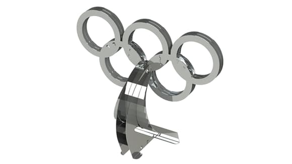 Колекційна модель-конструктор Metal Time Rings of Strength Олімпійські кільця (MT021Y)