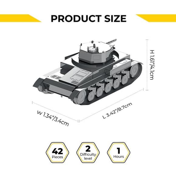 Коллекционная модель-конструктор Metal Time Танк Pz.Kpfw. II (MT060)