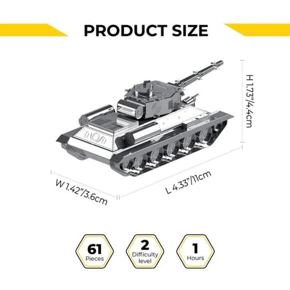 Колекційна модель-конструктор Metal Time Танк T-34/85 (MT071)