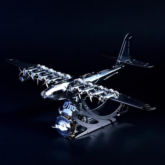 Колекцiйна модель-конструктор Metal Time Celestial Hercules Spruce Goose H-4 Aircraft Літак механічний (MT100)