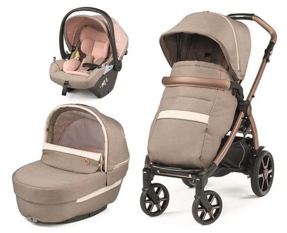 Універсальна коляска 3 в 1 Peg-Perego Book Mon Amour Lounge рожеве золото (PACK-BOOK31LG00011)