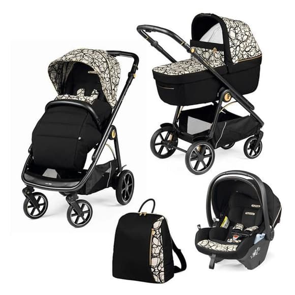 Універсальна коляска 3 в 1 Peg-Perego Veloce графическое золото (PACK-VEL31LG000002)