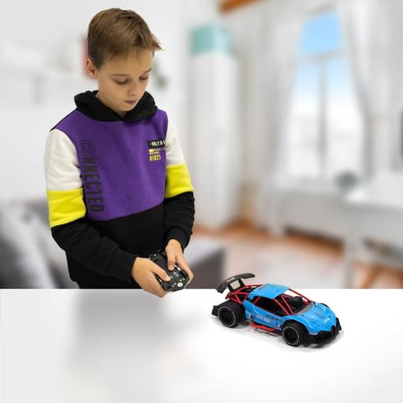 Машинка на радио и сенсорном управлении Sulong Toys Gesture Sensing Dizzy голубой 1:16 (SL-285RHB)