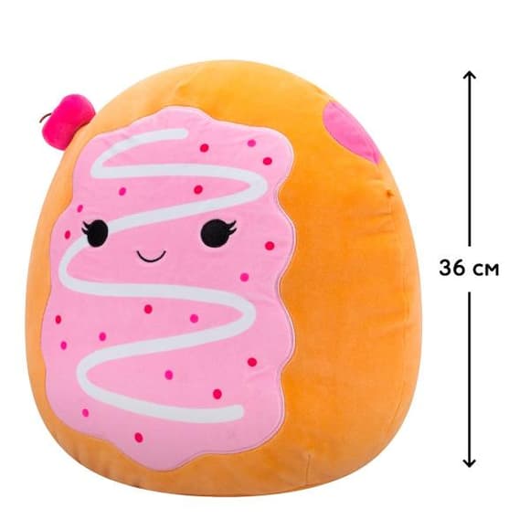 М'яка іграшка Squishmallows Вишневий Пончик Перл 36 см (SQCR06742)