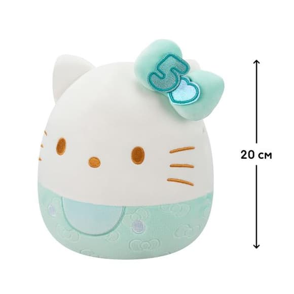 М'яка іграшка Squishmallows Hello Kitty у смарагдовому 20 см (SQSN00498)
