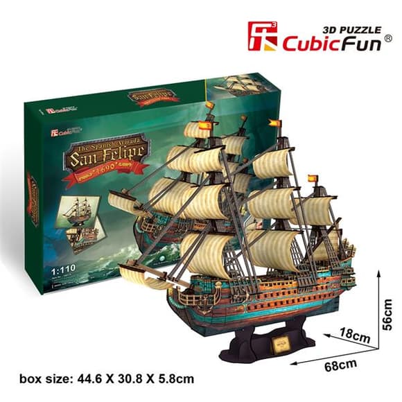 3D пазл CubicFun Іспанська Ар мада Сан Феліпе (T4017h)