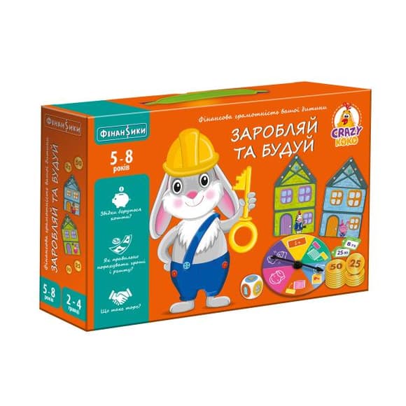 Настільна гра Vladi Toys Заробляй та будуй (VT2312-04)