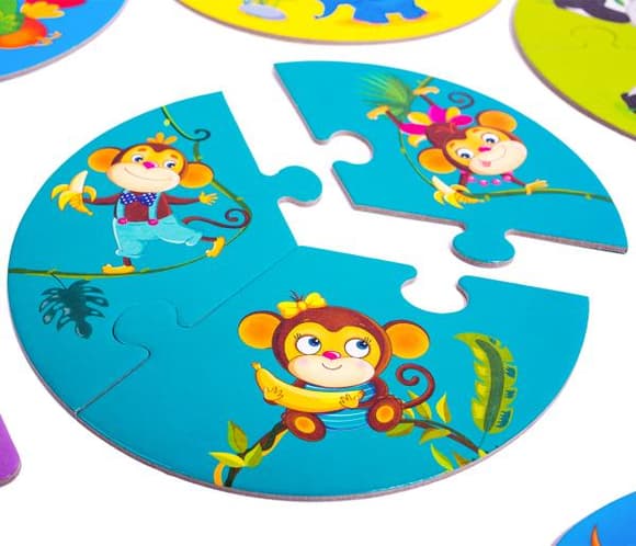 Розвивальний набір Vladi Toys 3 в 1 Зоосвіт (VT2901-04)