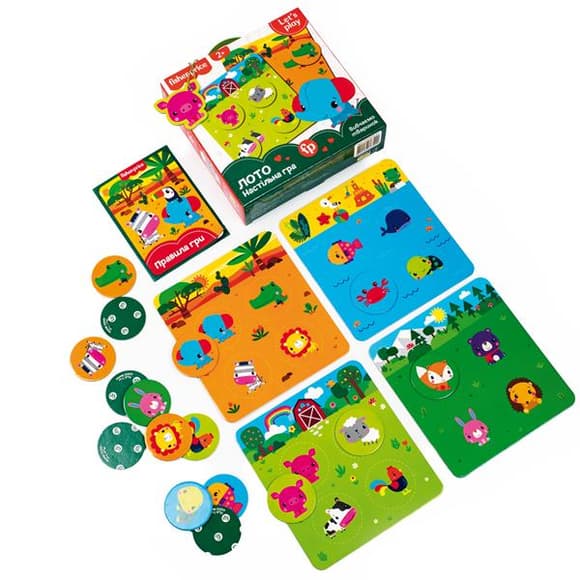 Настольная игра Fisher Price Лото Зверята (VT2910-01)