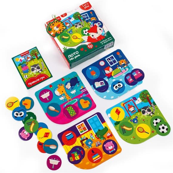 Настільна гра Fisher Price Лото Мій день зі звірятами (VT2910-02)