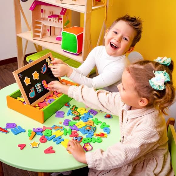 Навчальний набір Vladi Toys 2 в 1 Абетка та математика (VT5411-17