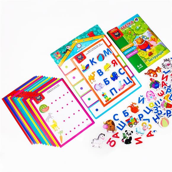 Обучающий набор Vladi Toys Алфавит с магнитной доской (VT5412-01)