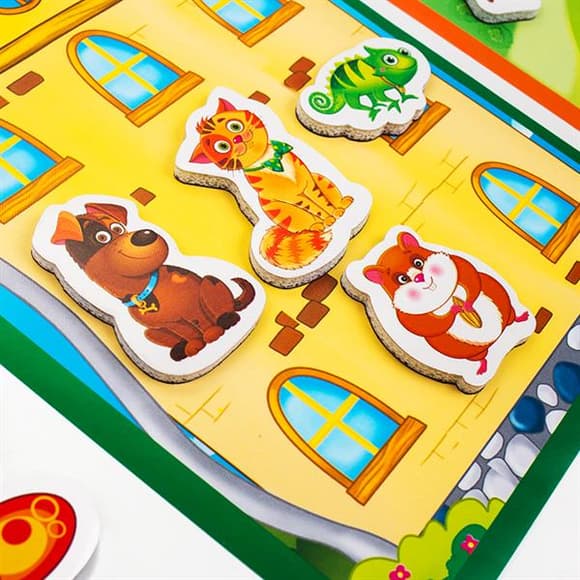 Обучающий набор Vladi Toys Свойства и признаки с магнитной доской (VT5412-03)