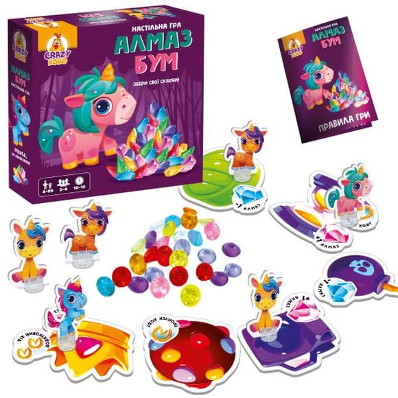 Настільна гра Vladi Toys Алмазний бум єдиноріжки (VT8055-31)
