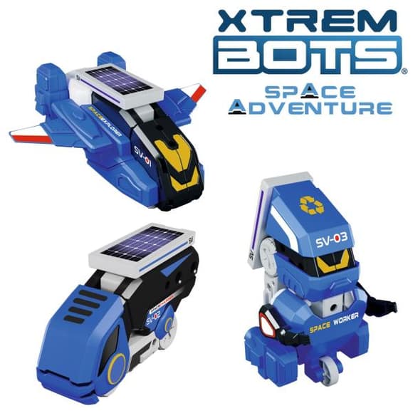 Конструктор Xtrem Bots Космічні пригоди 3 в 1 з сонячною панеллю STEM (XT1803088)