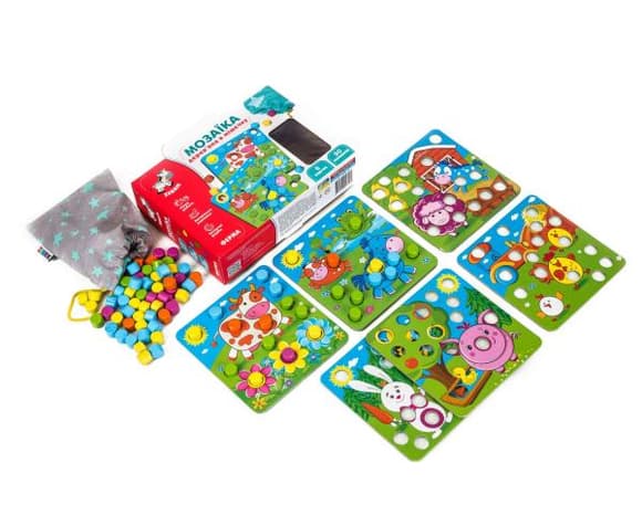 Мозаїка дерев'яна Vladi Toys Ферма (ZB2002-01)