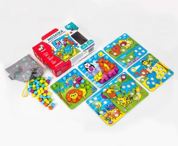 Мозаїка дерев'яна Vladi Toys Зоопарк (ZB2002-02)