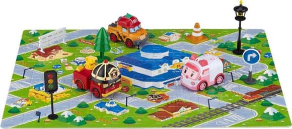Ігровий набір Robocar Poli GoGo Міська серія Ембер, Рой, Марк (ZR-913)