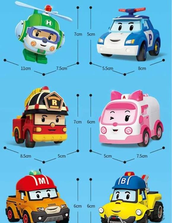 Ігровий набір Robocar Poli GoGo Рятівники делюкс 6 в 1 (ZR-914)