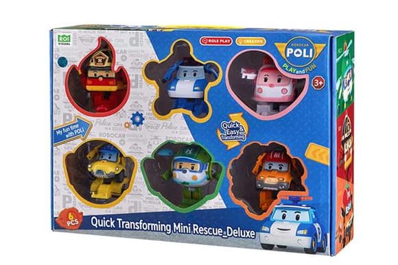 Ігровий набір Robocar Poli GoGo Мінірятівники-трансформери делюкс 6 в 1 (ZR-915)
